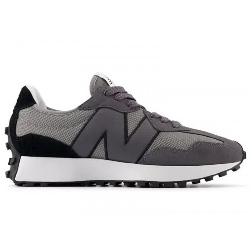 Кроссы New Balance 327 Black Grey Castlerock - мужская сетка размеров