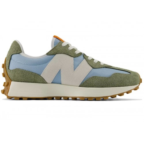 Кроссы New Balance 327 Dark Olivine - мужская сетка размеров
