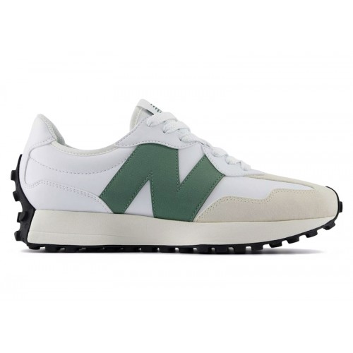 Кроссы New Balance 327 White Dark Juniper - мужская сетка размеров