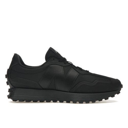 Кроссы New Balance 327 Triple Black Nubuck - мужская сетка размеров