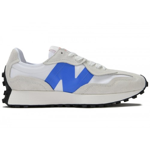 Кроссы New Balance 327 White Bright Lapis - мужская сетка размеров