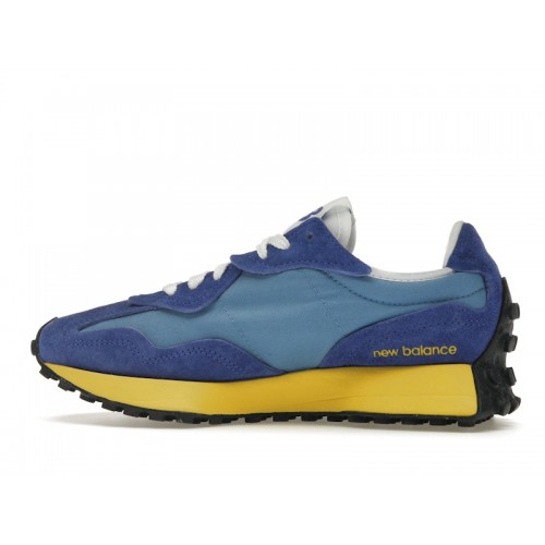 Кроссы New Balance 327 Warped Essentials Marine Blue Yellow - мужская сетка размеров