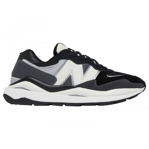 Кроссы New Balance 57/40 FIGS Black White - мужская сетка размеров