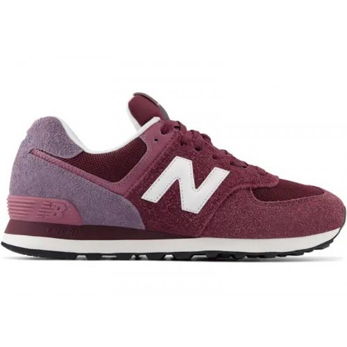 Кроссы New Balance 574 Burgundy Purple Suede - мужская сетка размеров