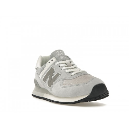 Кроссы New Balance 574 Rain Cloud White - мужская сетка размеров