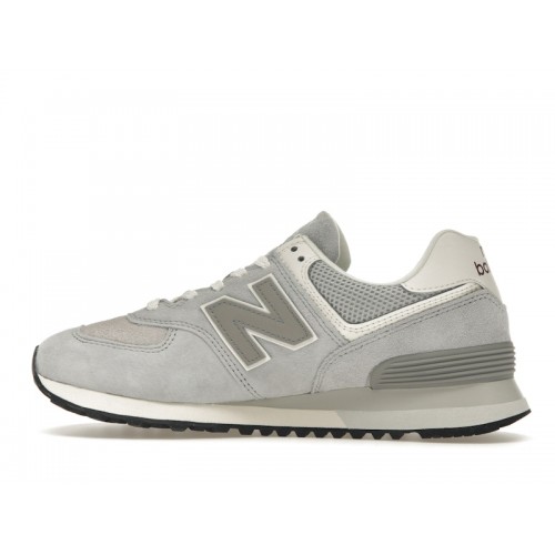 Кроссы New Balance 574 Rain Cloud White - мужская сетка размеров