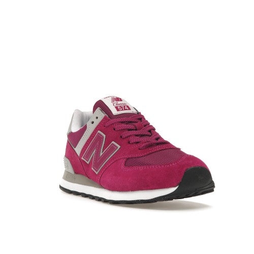 Кроссы New Balance 574 Lilac White Grey - мужская сетка размеров