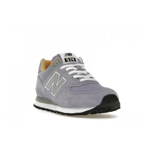 Кроссы New Balance 574 Purple Suede - мужская сетка размеров