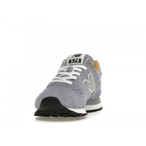 Кроссы New Balance 574 Purple Suede - мужская сетка размеров