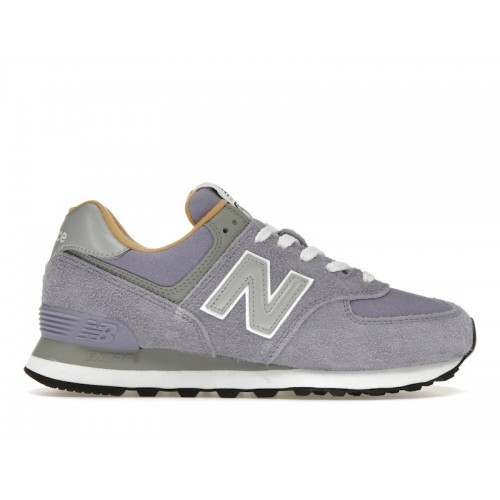 Кроссы New Balance 574 Purple Suede - мужская сетка размеров