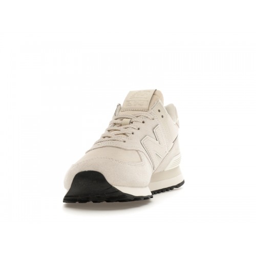 Кроссы New Balance 574 Linen Sea Salt - мужская сетка размеров