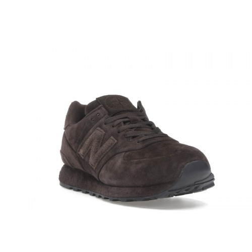 New Balance 574 Legacy Stone Island Ghost Dark Brown - мужская сетка размеров