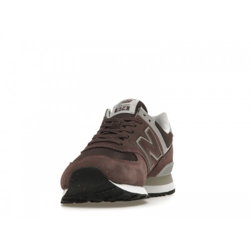 Кроссы New Balance 574 Brown Grey - мужская сетка размеров