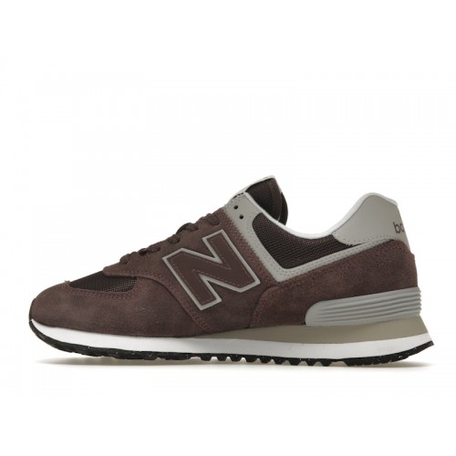 Кроссы New Balance 574 Brown Grey - мужская сетка размеров