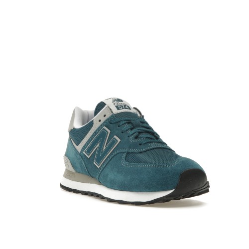 Кроссы New Balance 574 Green Grey - мужская сетка размеров