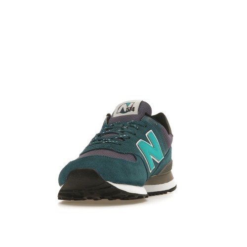 Кроссы New Balance 574 Teal Purple - мужская сетка размеров