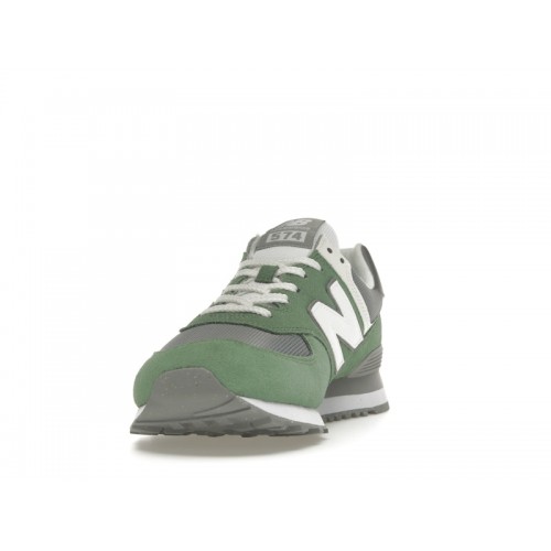 Кроссы New Balance 574 Mallard Green White Shadow Grey - мужская сетка размеров