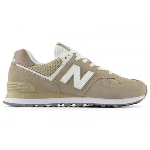New Balance 574 Light Mushroom Stoneware White - мужская сетка размеров