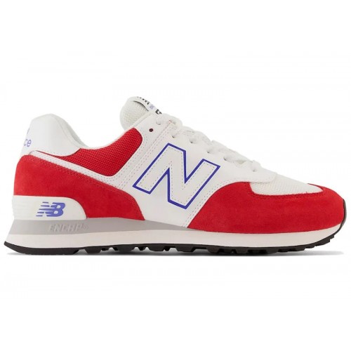 Кроссы New Balance 574 Red White Blue - мужская сетка размеров