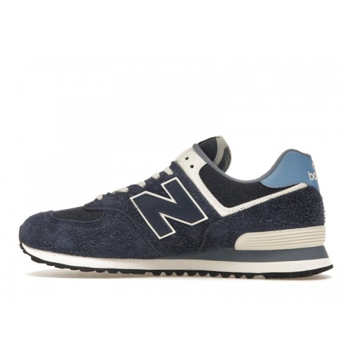 Кроссы New Balance 574 Ocean Blue - мужская сетка размеров