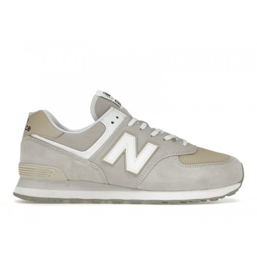 Кроссы New Balance 574 Beige Fog - мужская сетка размеров