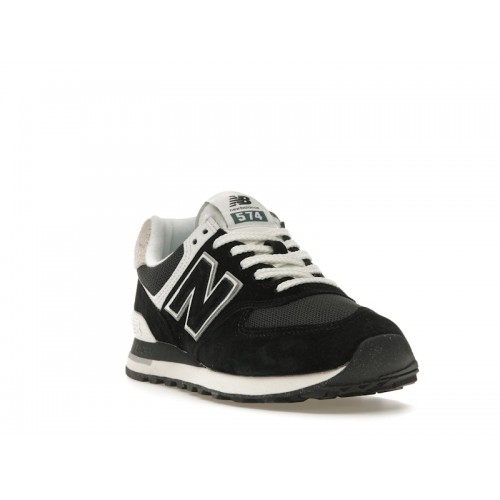 Кроссы New Balance 574 Black Off White (2023) - мужская сетка размеров