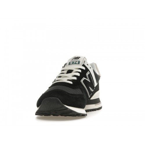 Кроссы New Balance 574 Black Off White (2023) - мужская сетка размеров