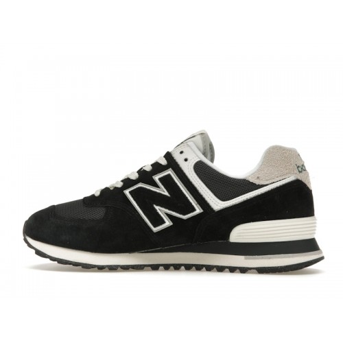 Кроссы New Balance 574 Black Off White (2023) - мужская сетка размеров