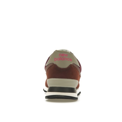 Кроссы New Balance 574 Brown Pink - мужская сетка размеров