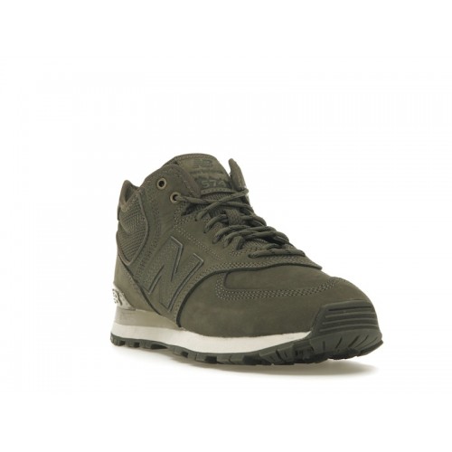 Кроссы New Balance 574 Olive Black - мужская сетка размеров