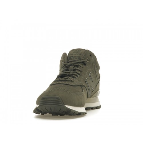 Кроссы New Balance 574 Olive Black - мужская сетка размеров