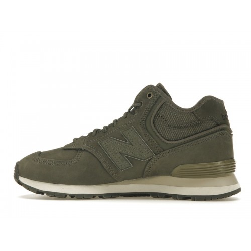 Кроссы New Balance 574 Olive Black - мужская сетка размеров