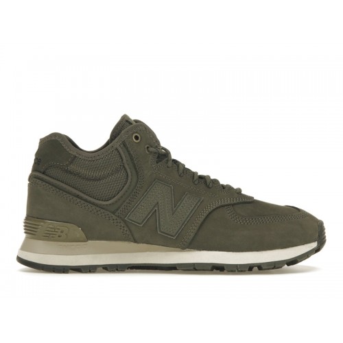 Кроссы New Balance 574 Olive Black - мужская сетка размеров