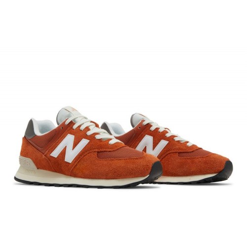 New Balance 574 Orange Burst - мужская сетка размеров