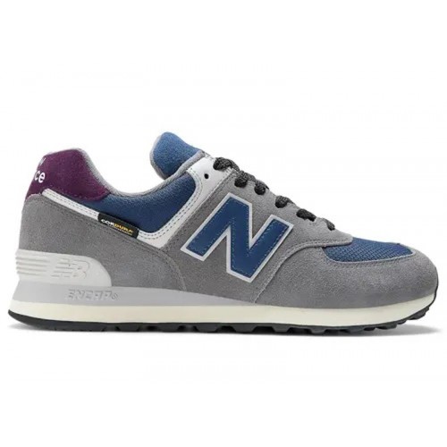 Кроссы New Balance 574 Apollo Grey Navy - мужская сетка размеров