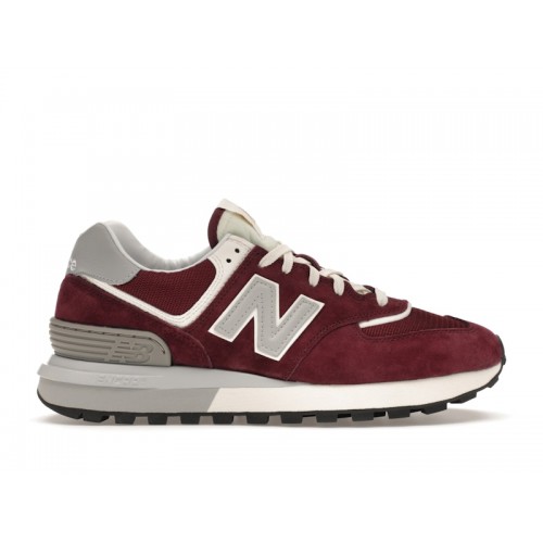 Кроссы New Balance 574 Burgundy Silver - мужская сетка размеров