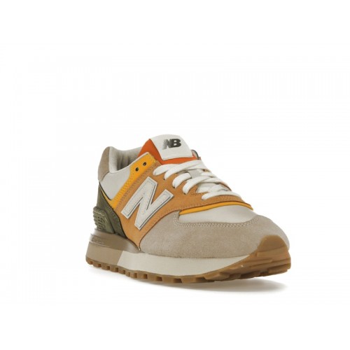 Кроссы New Balance 574 Legacy Beige Brown - мужская сетка размеров