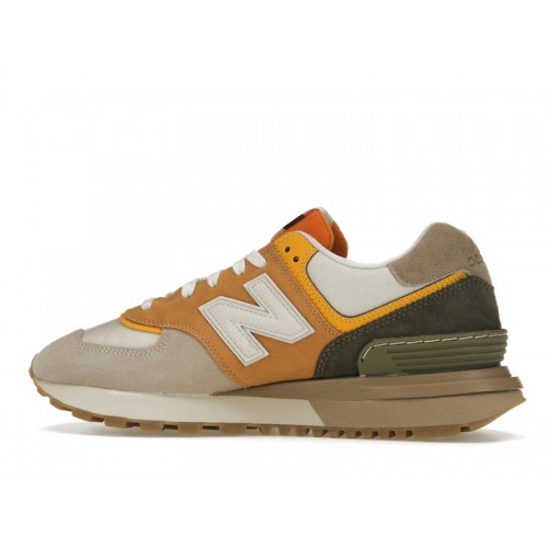 Кроссы New Balance 574 Legacy Beige Brown - мужская сетка размеров