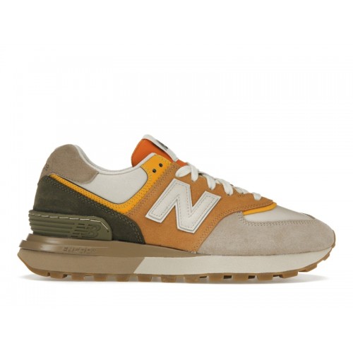 Кроссы New Balance 574 Legacy Beige Brown - мужская сетка размеров