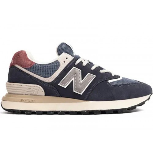 Кроссы New Balance 574 Legacy Navy Grey Pink - мужская сетка размеров