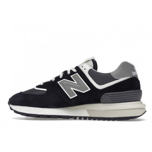 Кроссы New Balance 574 Legacy Black Marblehead - мужская сетка размеров