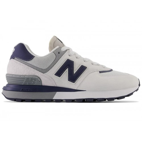 Кроссы New Balance 574 Legacy White Navy - мужская сетка размеров