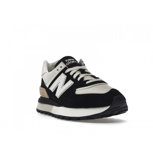 Кроссы New Balance 574 Legacy Black Angora - мужская сетка размеров