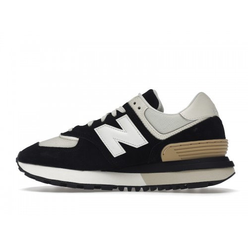 Кроссы New Balance 574 Legacy Black Angora - мужская сетка размеров