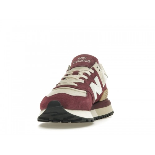 Кроссы New Balance 574 Legacy NB Burgundy Angora - мужская сетка размеров