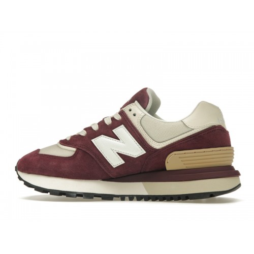 Кроссы New Balance 574 Legacy NB Burgundy Angora - мужская сетка размеров