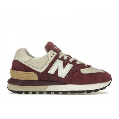 Кроссы New Balance 574 Legacy NB Burgundy Angora - мужская сетка размеров