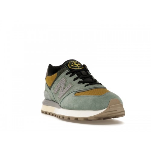 Кроссы New Balance 574 Legacy Stone Island Light Green - мужская сетка размеров