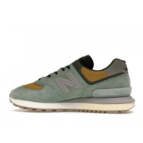 Кроссы New Balance 574 Legacy Stone Island Light Green - мужская сетка размеров