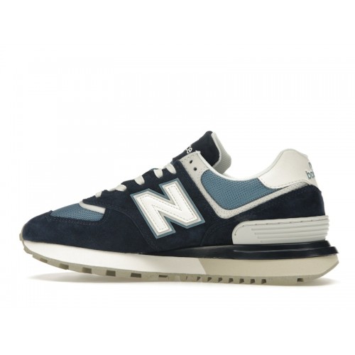 Кроссы New Balance 574 Legacy Navy Sea Salt - мужская сетка размеров